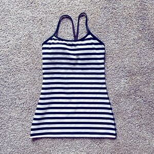 Lululemon Flow Y Tank (Black/White)